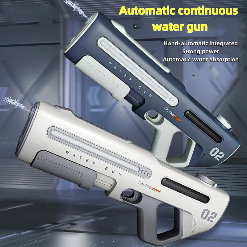Pistolet à Eau Puissant avec LED - Blanc ou Gris