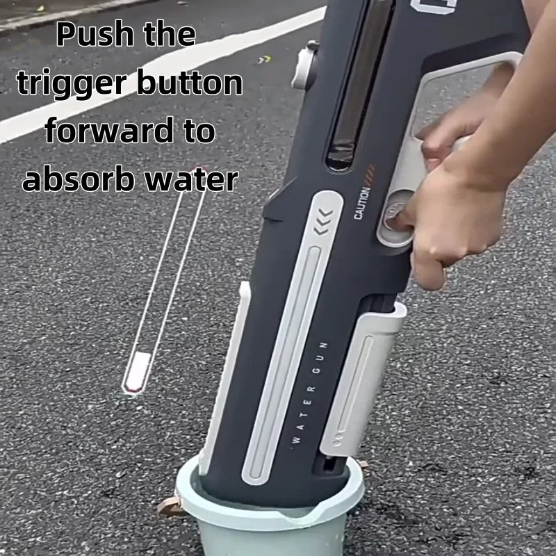 Pistolet à Eau Puissant avec LED - Blanc ou Gris