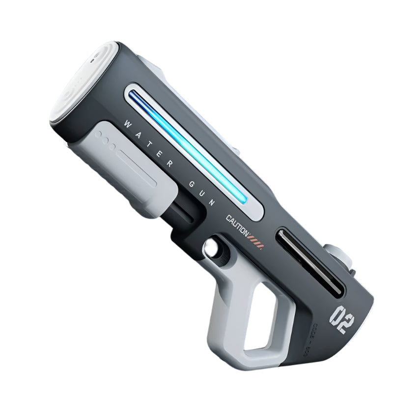 Pistolet à Eau Puissant avec LED - Blanc ou Gris