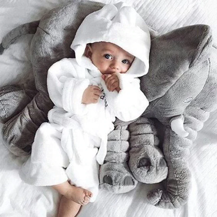 Coussin Bébé Éléphant Câlin – Doux, Câlin et Confortable