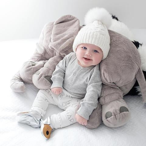 Coussin Bébé Éléphant Câlin – Doux, Câlin et Confortable