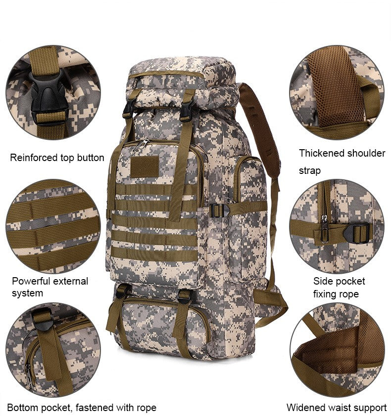 Sac à dos tactique 80L – Pour des aventures sans souci