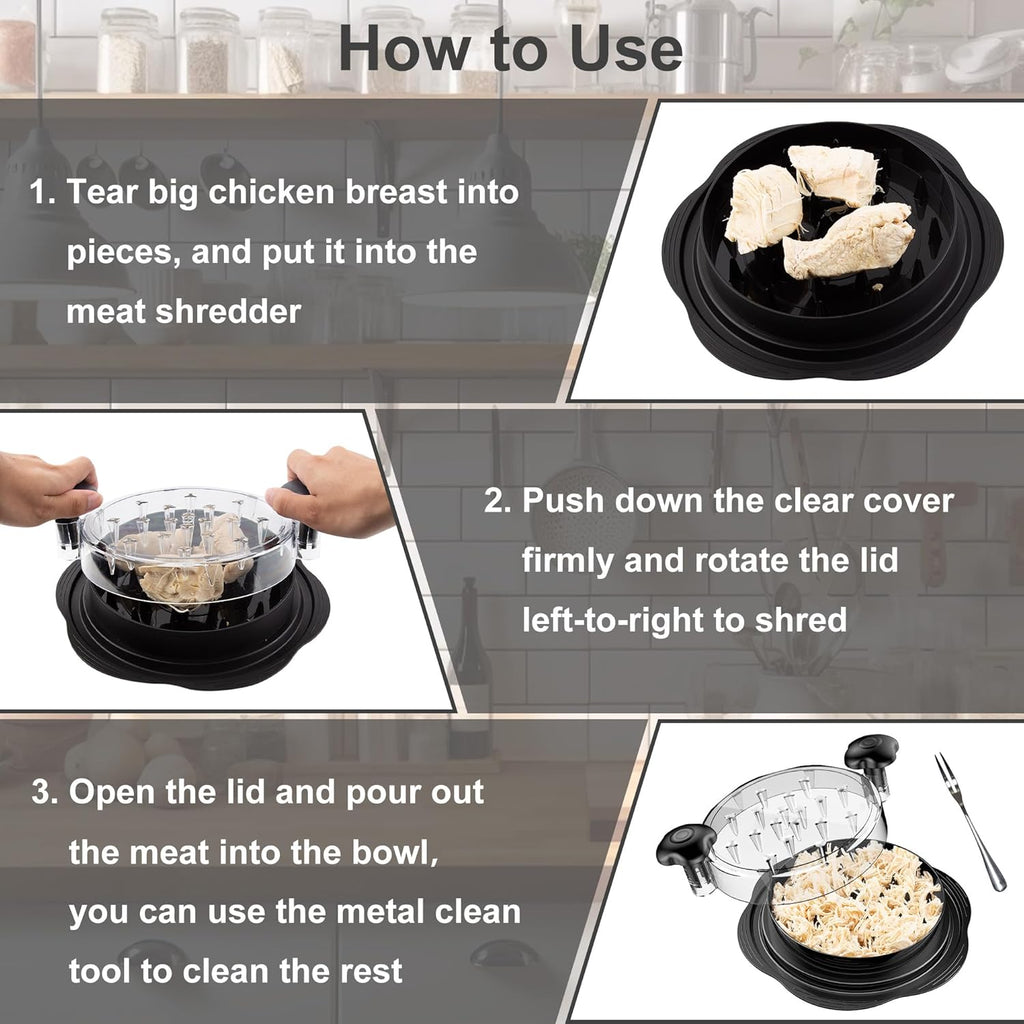 Outil Ergonomique pour Effilocher le Poulet - ErgoShredder