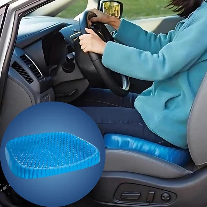 Coussin de Siège en Gel Ergonomique – Soulage la Douleur au Dos et au Coccyx