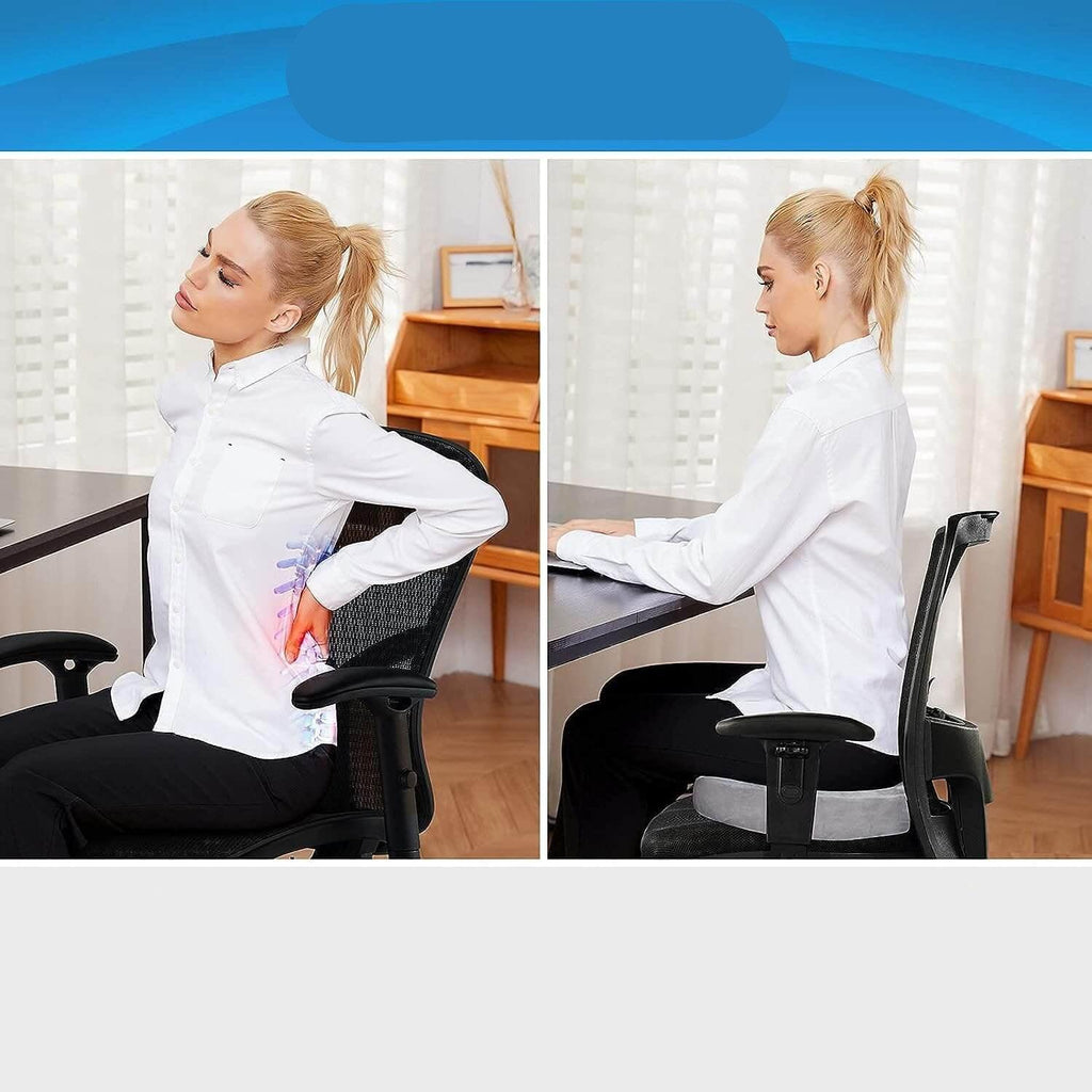 Coussin de Siège Orthopédique - Ergonomique | Confortable | Soutien Lombaire