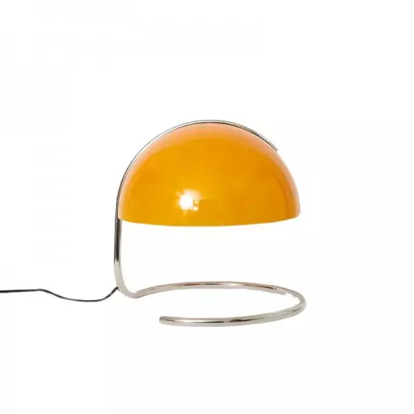 Lampe de table postmoderne en métal et verre
