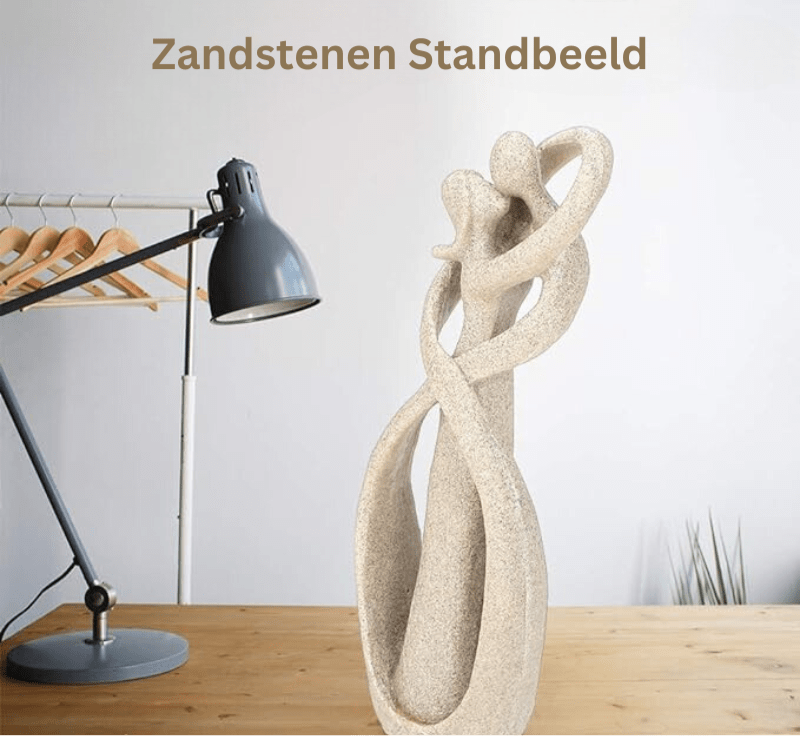 Étreinte Éternelle – Sculpture Abstraite pour un Amour Intemporel