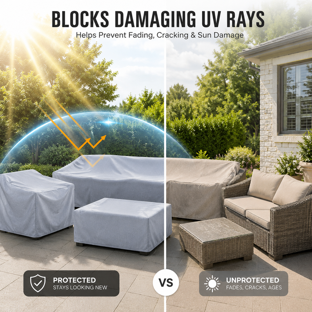 EVERDRAPE - Housse de mobilier avec protection UV et pluie pour mobilier de jardin