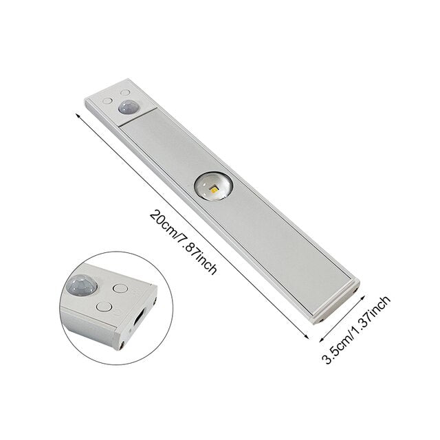Skanto | Lampe LED sans fil avec capteur de mouvement – Rechargeable et réglable (3 couleurs)