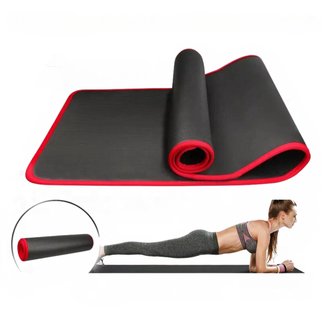 Skanto | Tapis de Yoga FlexiMat | Épaisseur supplémentaire de 10 mm anti-dérapant | 183×61 cm