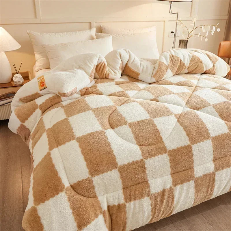 Couverture Pondérée en Quilt Épais et Confortable pour l'Hiver