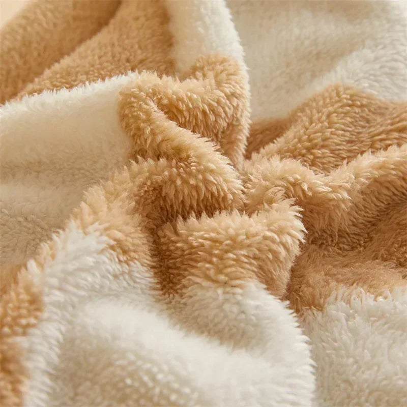 Couverture Pondérée en Quilt Épais et Confortable pour l'Hiver