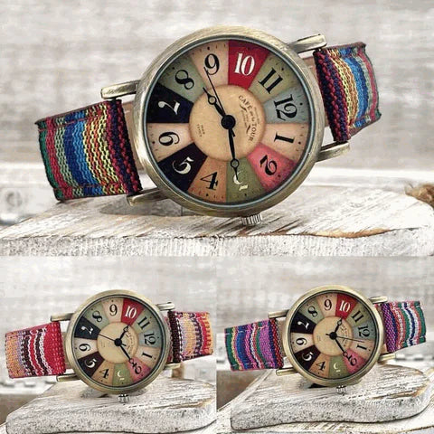 Montre Luna Retro - Pour un Style Coloré et Ludique