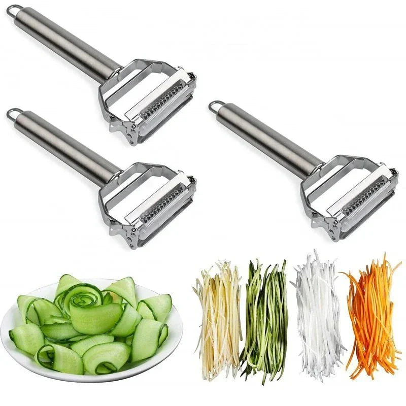 Râpe à légumes multifonction en acier inoxydable ultra-tranchante & coupe-julienne pour pommes de terre et carottes