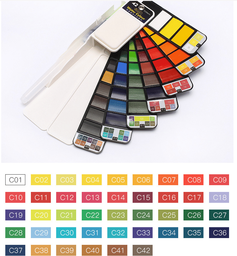 Creativo™ | Ensemble de Aquarelle Ensemble de voyage pratique pour aquarelle