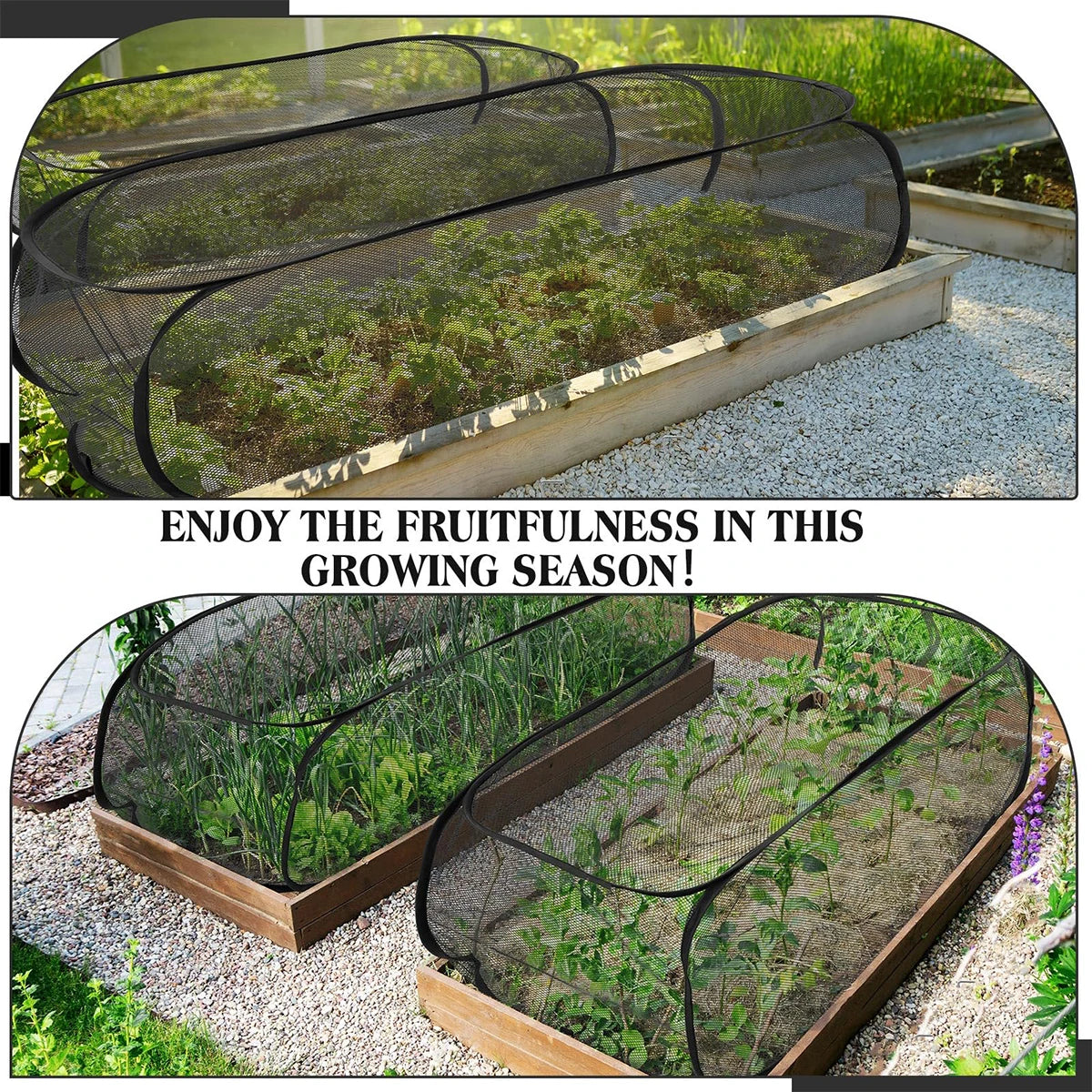 Filet de Protection des Plantes Pliable Pop-Up pour Jardins