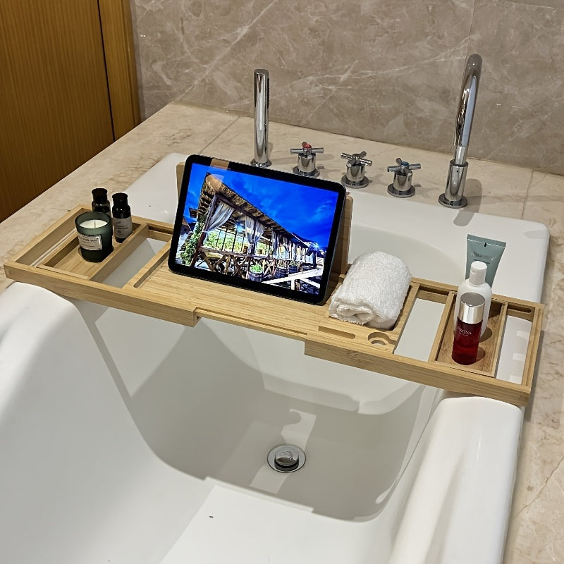 Plateau de Baignoire en Bambou - Pour une Détente Ultime