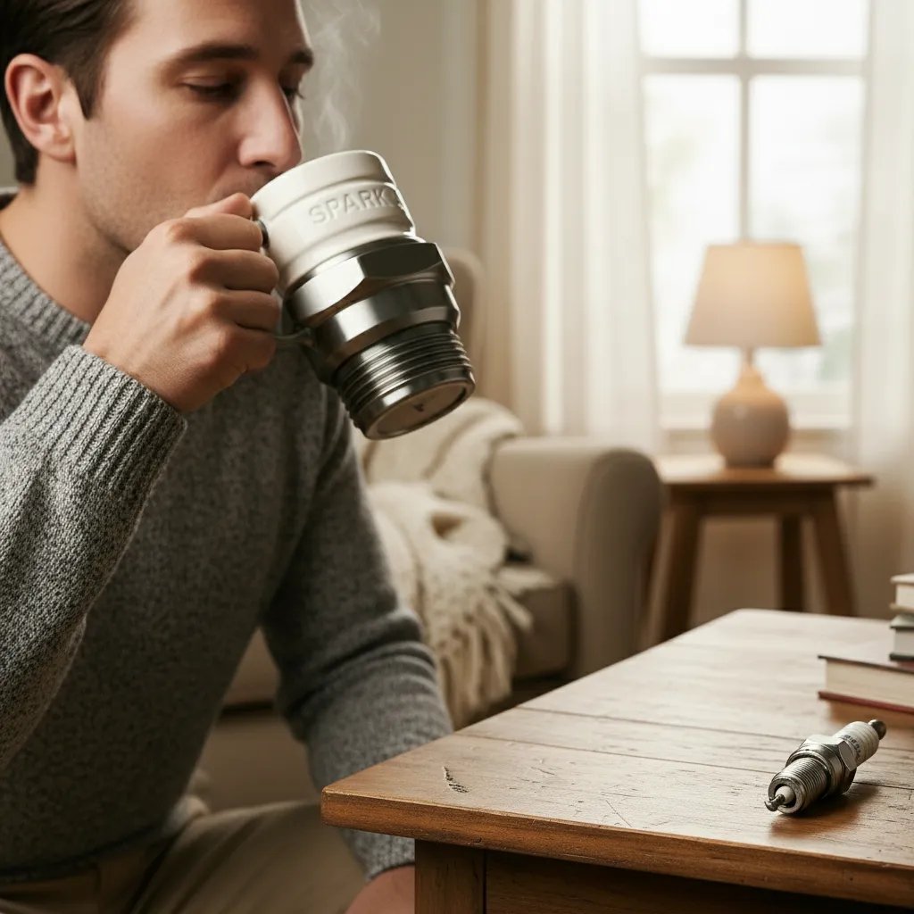 PistonPerk - Tasse en forme de bougie d'allumage pour de vrais amateurs de moteurs