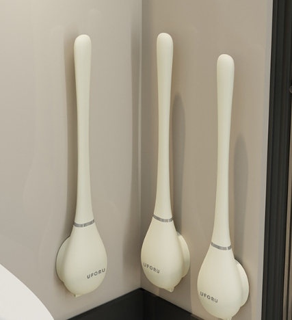 🔥Brosse de toilette en silicone flexible moderne