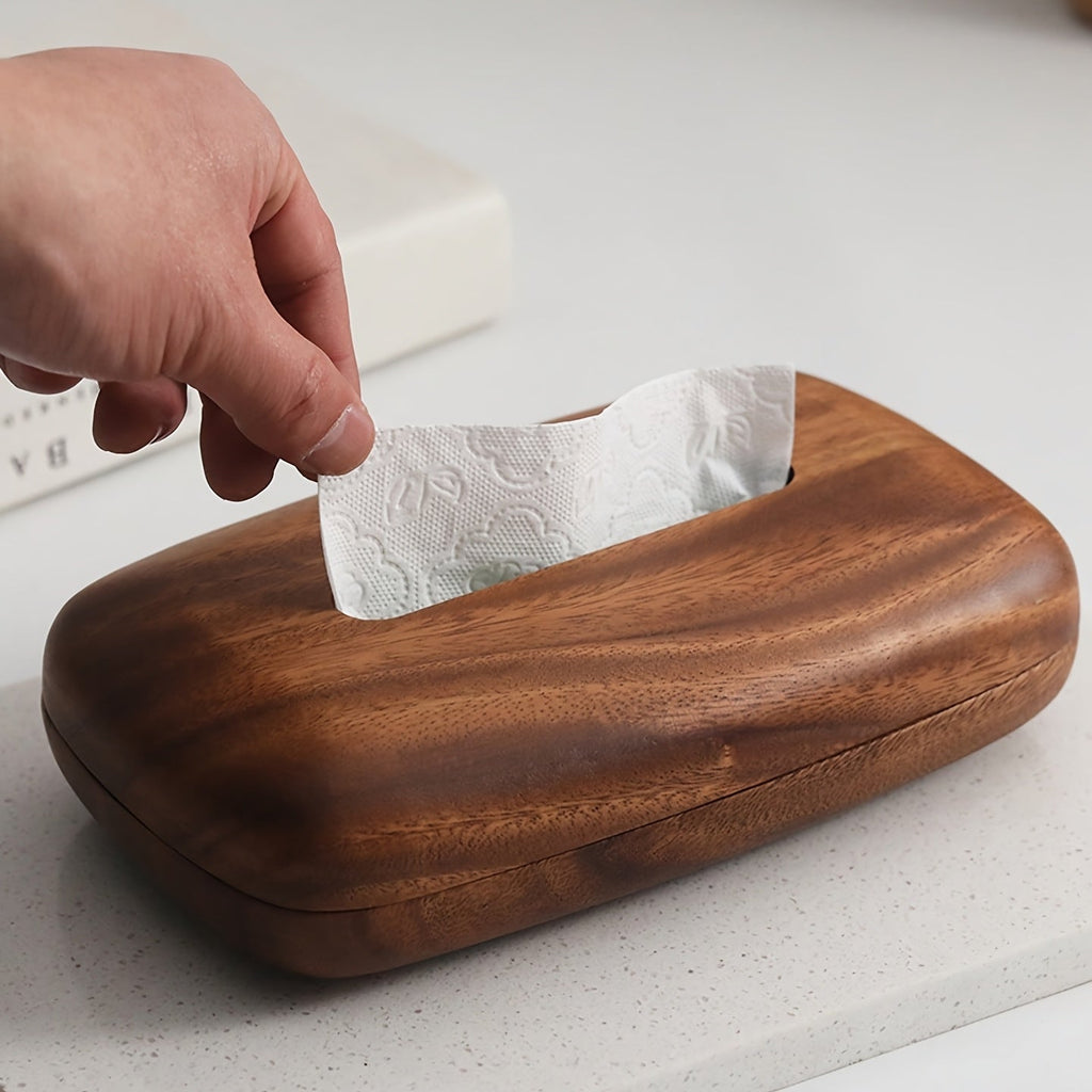 Boîte à mouchoirs en noyer – Design élégant et fonctionnel