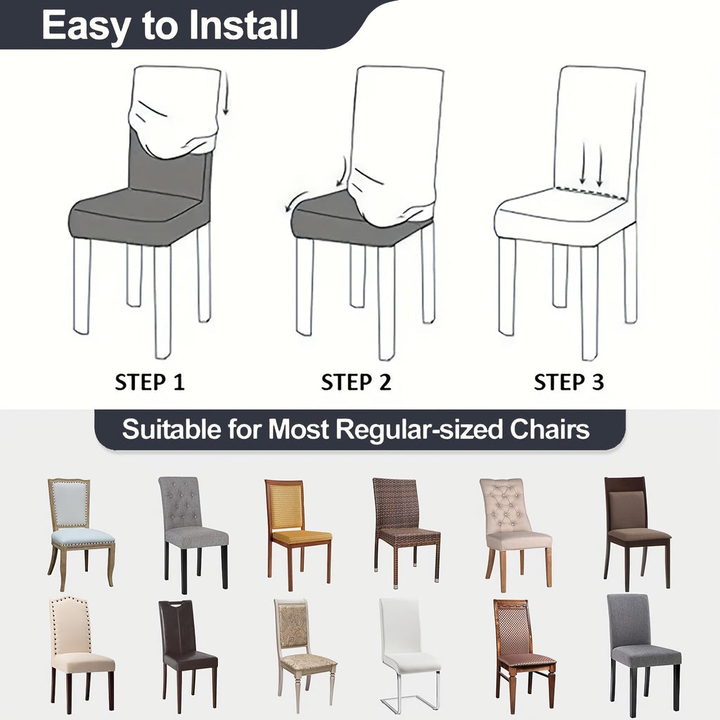 POLARFIT – Housses Élastiques Modernes pour Protection des Chaises Douces