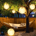 Lampe de Jardin en Forme de Lune - Éclairage d'Extérieur Ambiance