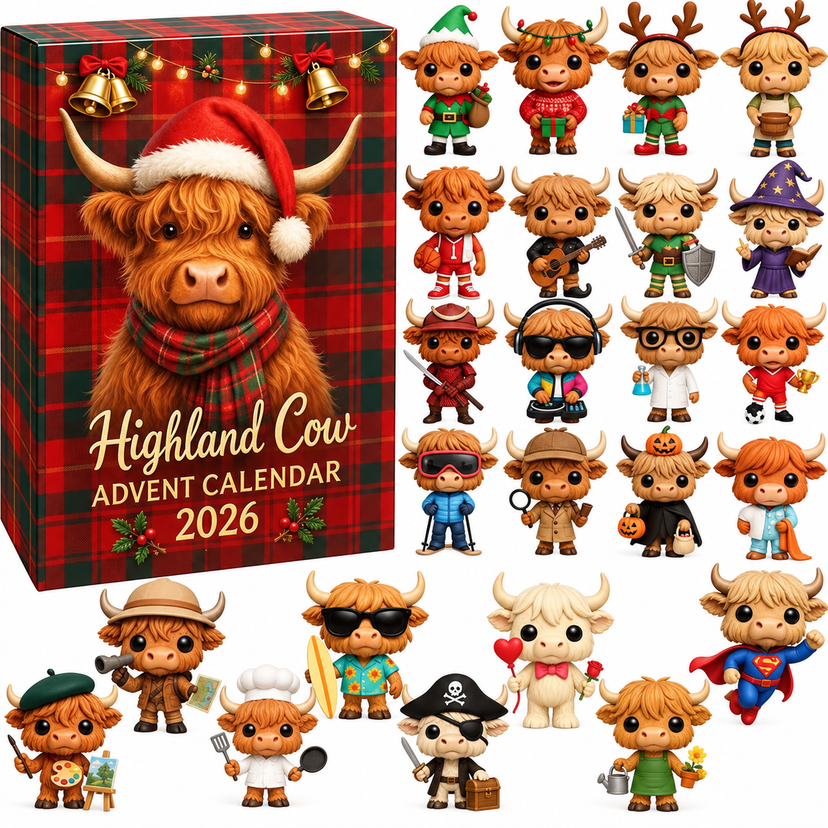 Calendrier de l'Avent Vache des Highlands 2026