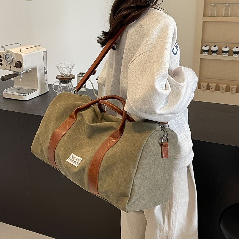 LUXIBAG - Sac de Voyage Vintage Lavé à Grande Capacité Organisateur Multi-Usage