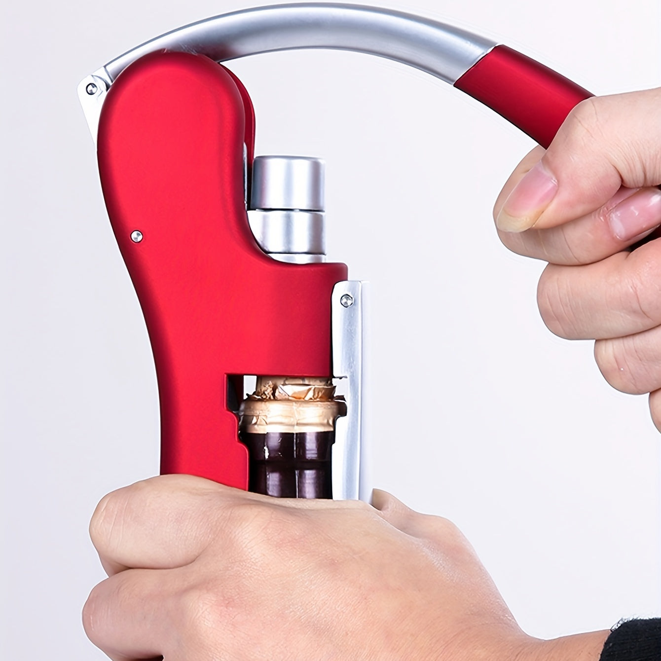 Tire-bouchon ergonomique – Ouvrir les bouteilles de vin rapidement et en toute sécurité pour la maison et la restauration