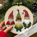 Ensemble de broderie de Noël DIY | Kit complet pour décoration faite maison | 20 cm