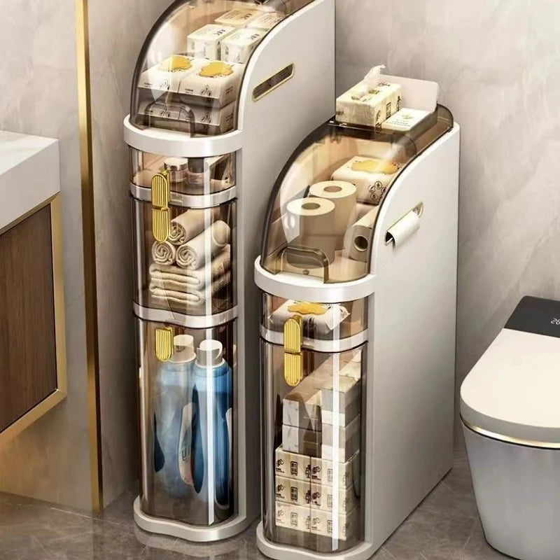 GlideNest™ | Transformez le chaos de votre salle de bain en tranquillité sur roulettes