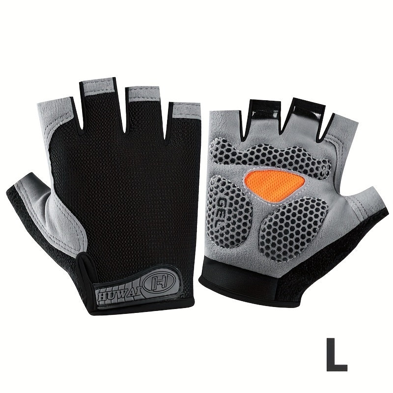 ATHLETIQ - Gants légers d'extérieur à demi-doigts pour hommes et femmes