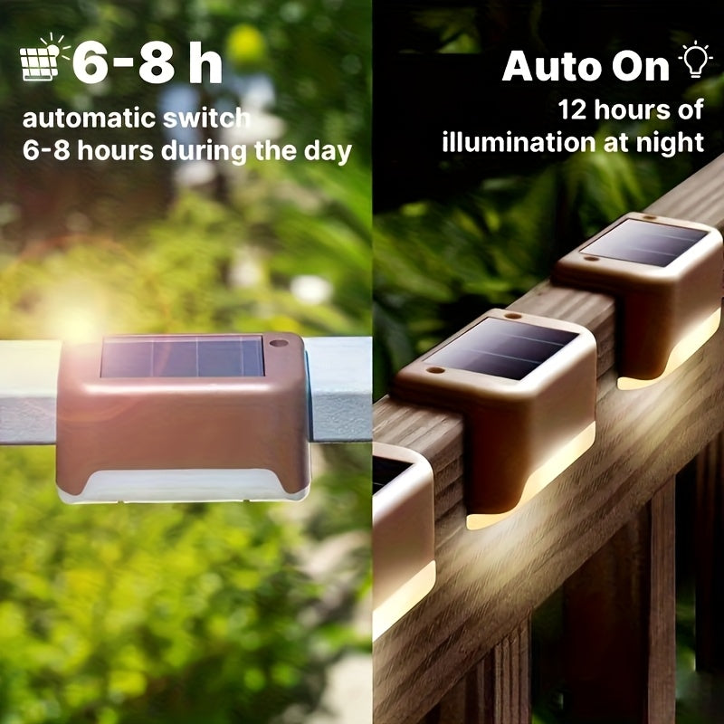 GLIMVISTA - 8pcs Lampes Solaires de Jardin Étanches pour Clôtures et Chemins