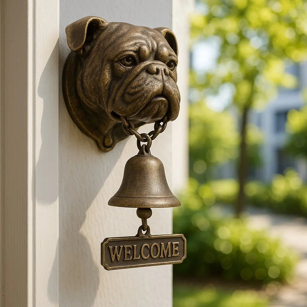 GuardianBell™ | Cloche de bienvenue Berger Allemand — Symbole de protection et d'hospitalité