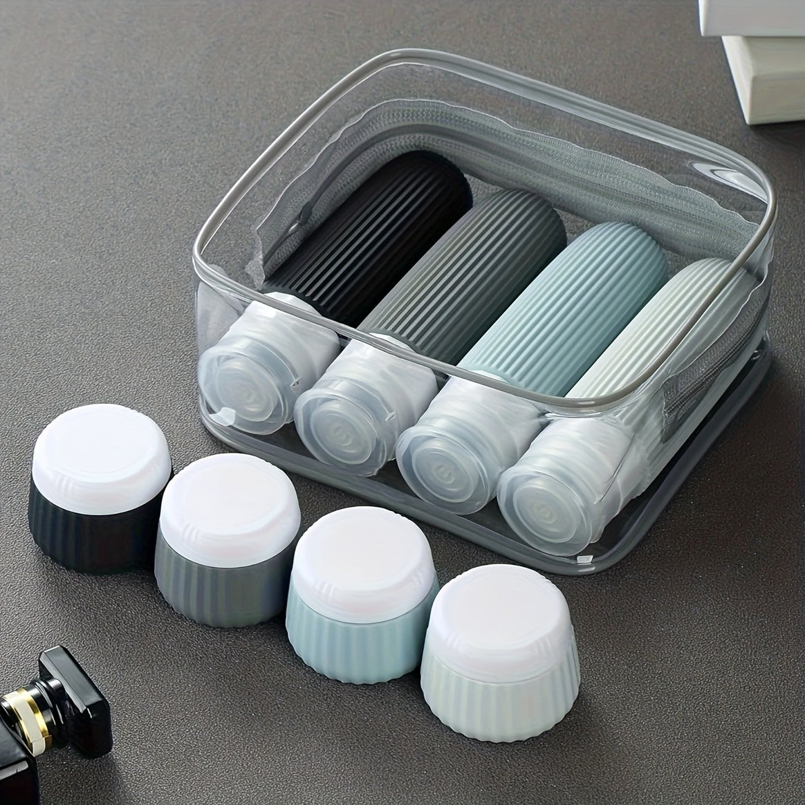 Set de Flacons de Voyage Pratiques – Sûrs et Pratiques pour Voyager