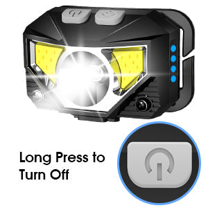 BowLift | Lampe frontale LED | Rechargeable, Étanche, Capteur de mouvement | Lot de 2