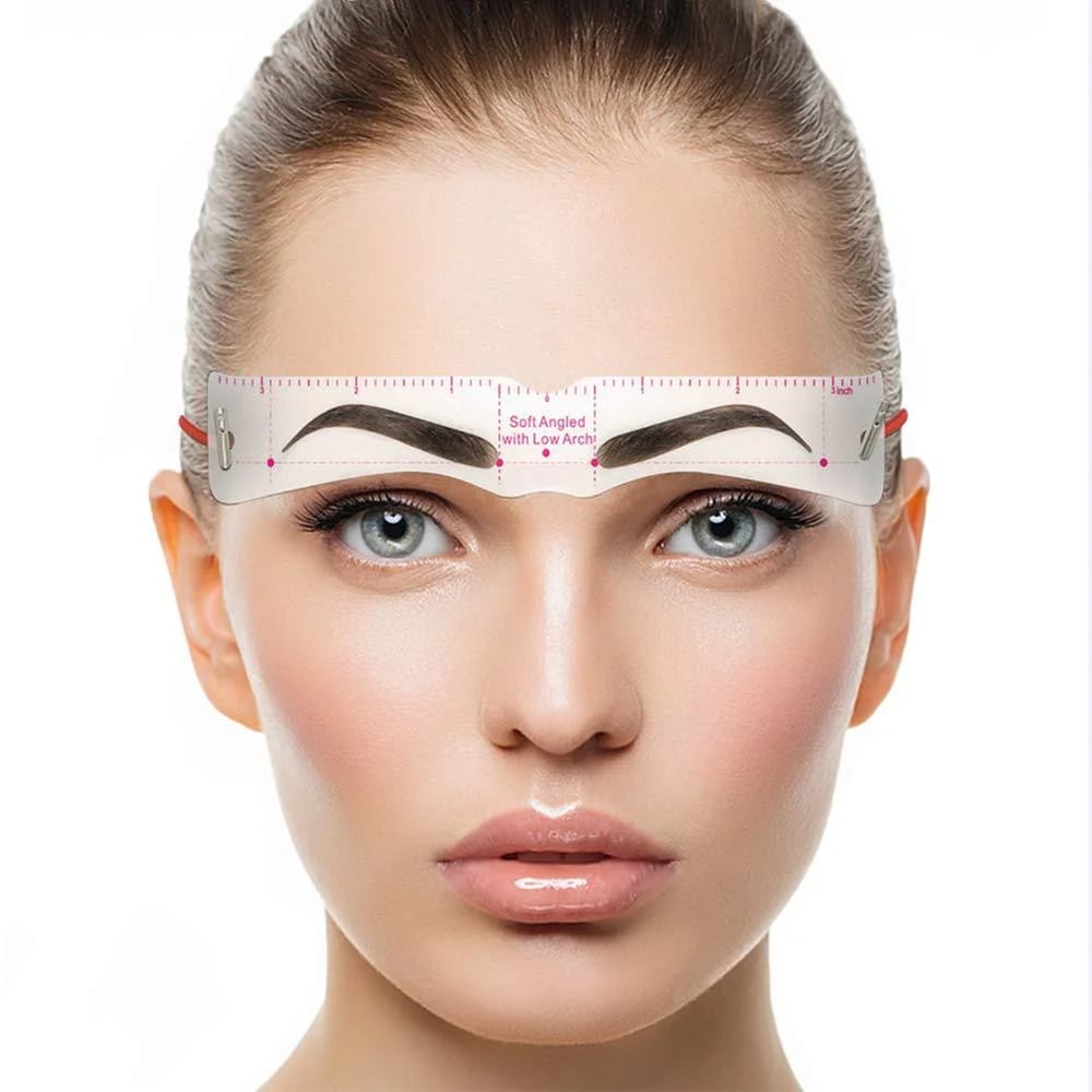 1+1 Gratuit | Ensemble de pochoirs à sourcils | Ensemble de mapping de sourcils de 12 pièces | Symétrie & Forme Parfaites | Réutilisable