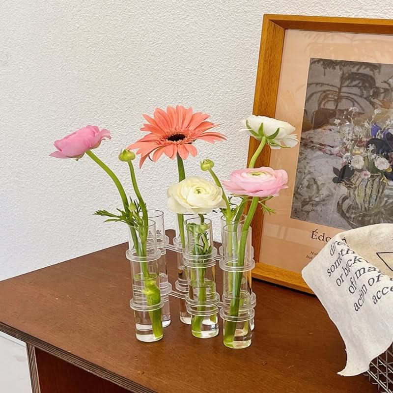 Vase modulaire élégant pour des arrangements floraux créatifs