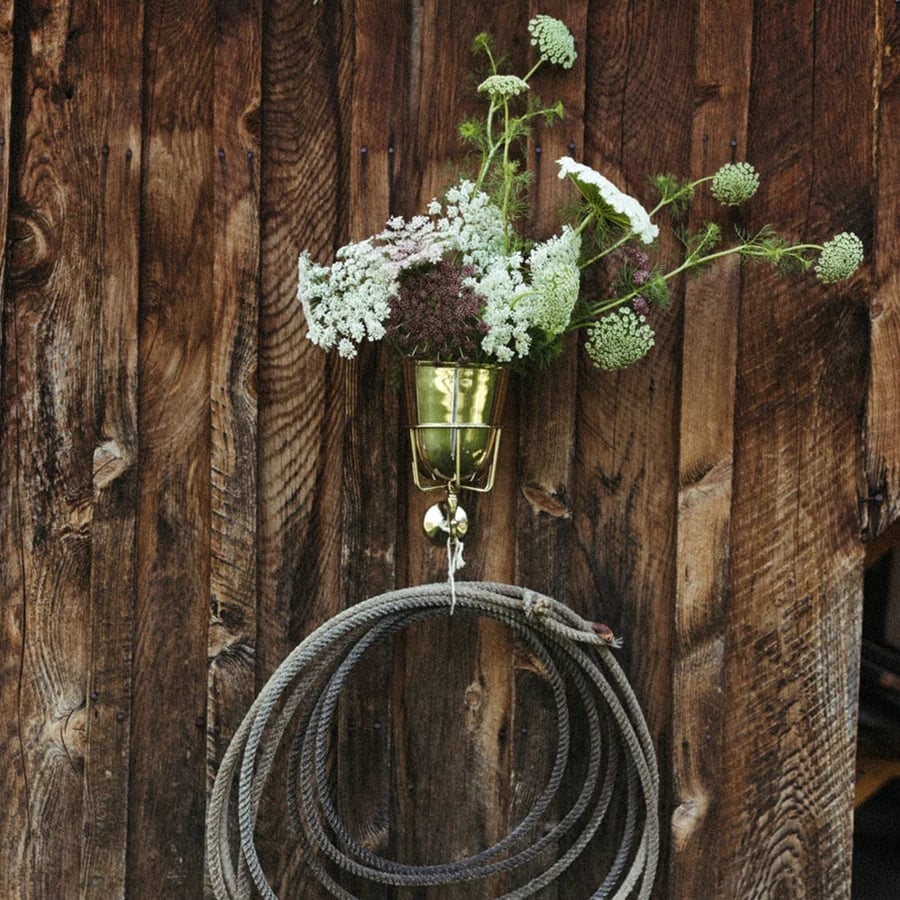 Vase mural vintage | Fait main | Laiton ou Nickel | Rangement polyvalent