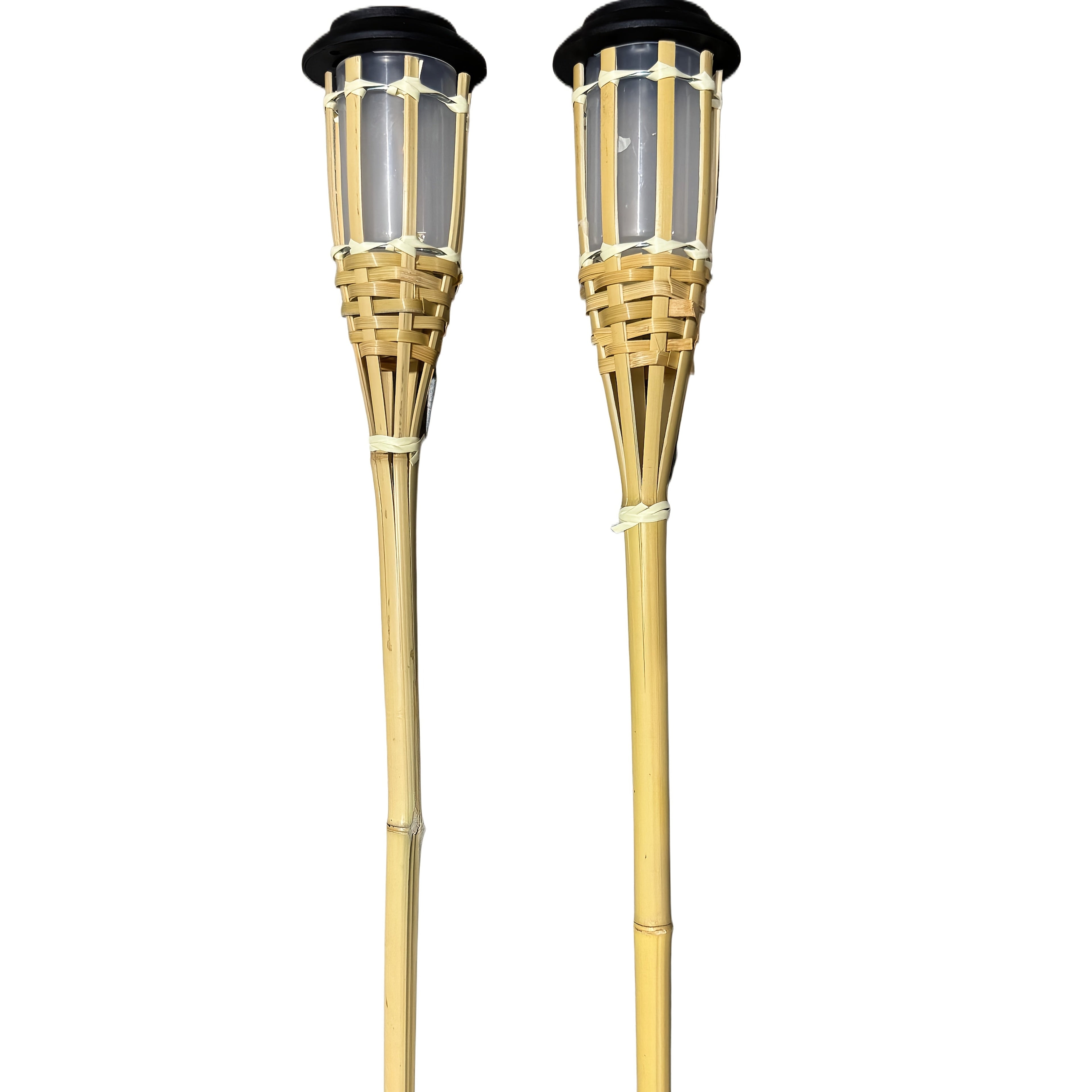 FLAMEGLOW – Lampes LED en Bambou Solaire pour une Ambiance Extérieure
