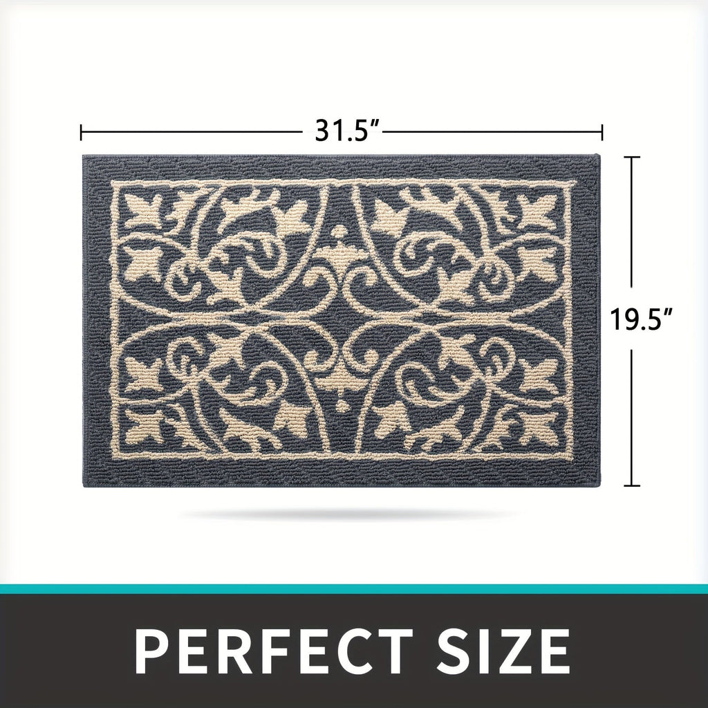 PUREHOME - Tapis d'entrée intérieur à profil bas antidérapant 1 pièce