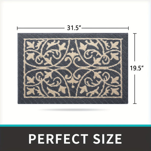 PUREHOME - Tapis d'entrée intérieur à profil bas antidérapant 1 pièce
