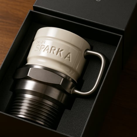 PistonPerk - Tasse en forme de bougie d'allumage pour de vrais amateurs de moteurs