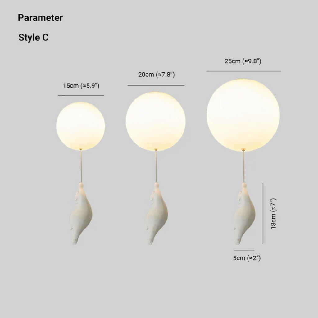 Luminaires de Plafond Fateh Luminaires Suspendus Ours Ballon