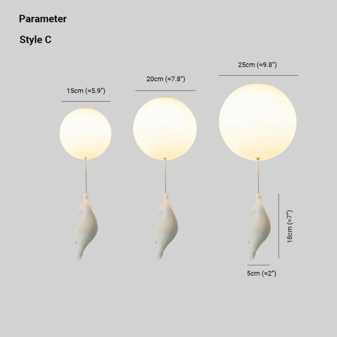 Luminaires de Plafond Fateh Luminaires Suspendus Ours Ballon