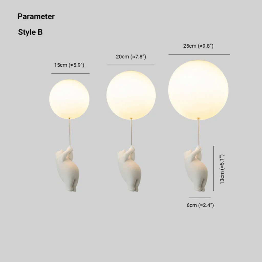 Luminaires de Plafond Fateh Luminaires Suspendus Ours Ballon