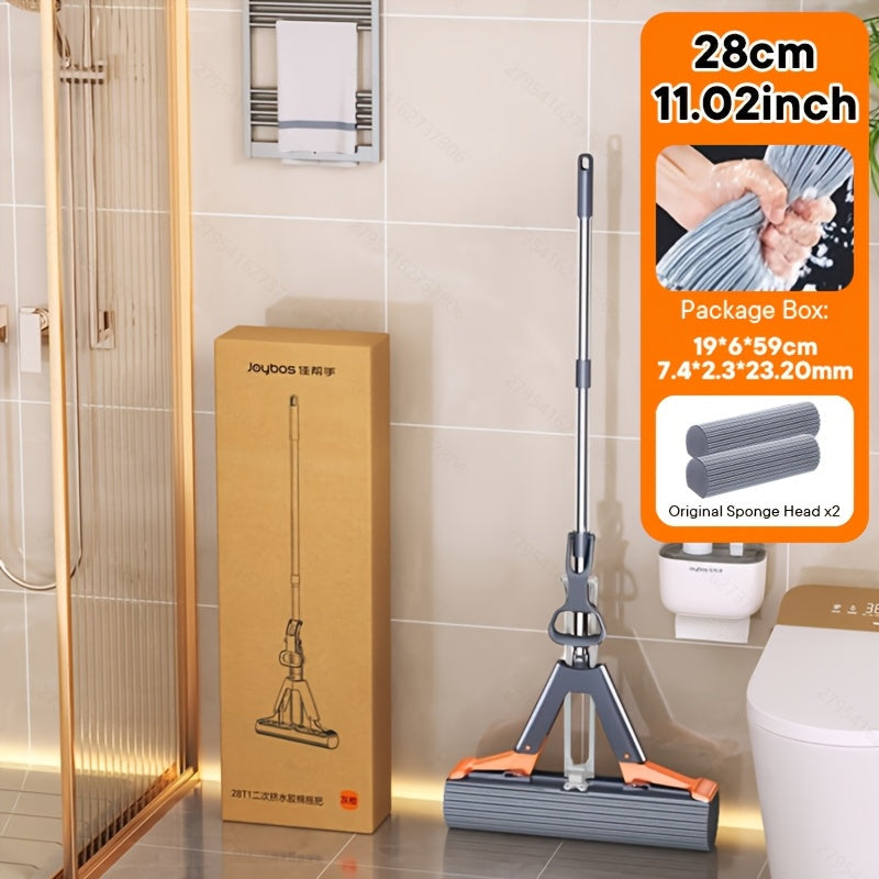 CLEANFLOW - Mop à Pression Éponge Haute Absorption pour Salle de Bain et Sols