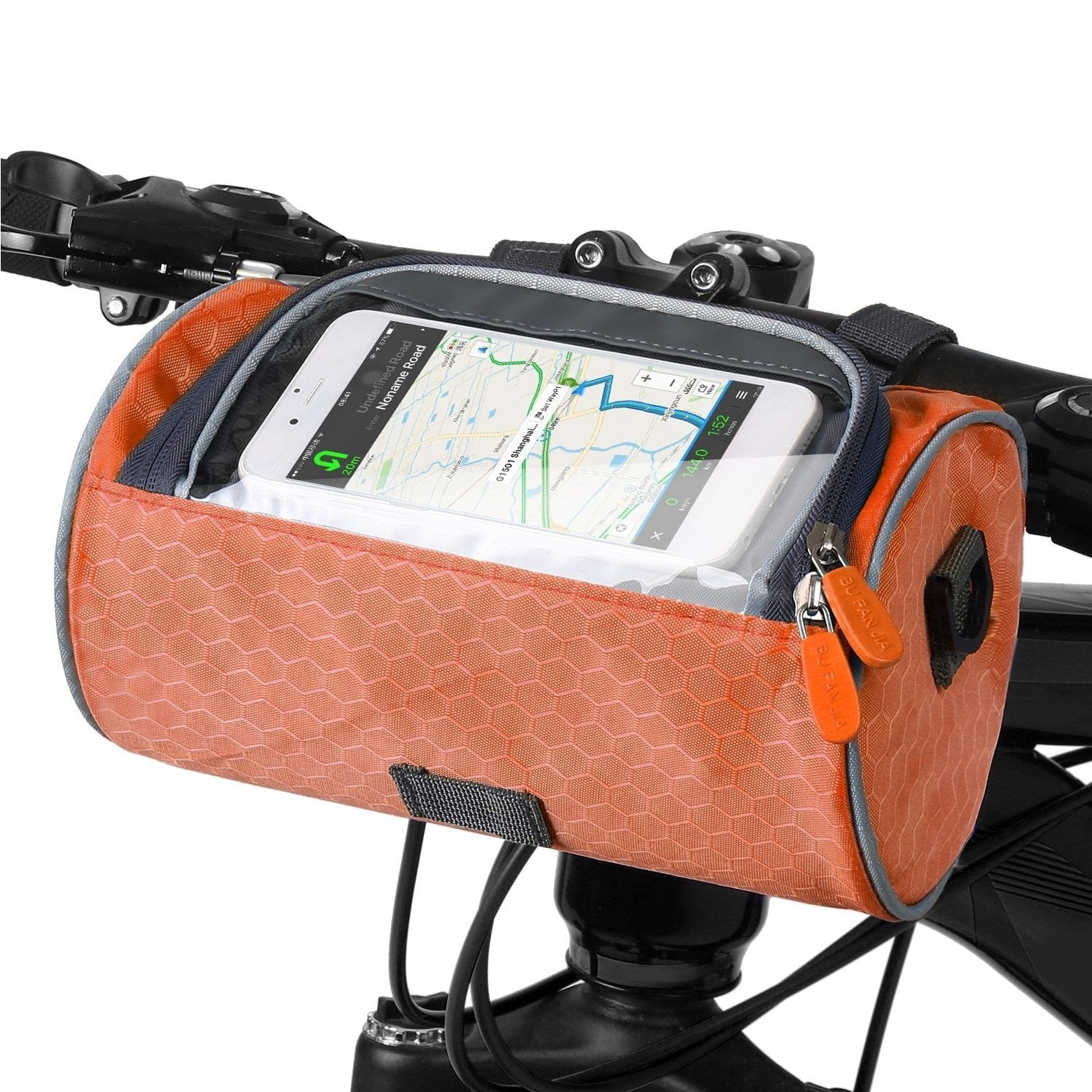 Sac de Guidon de Vélo Pratique avec Support pour Smartphone et Matériau Déperlant