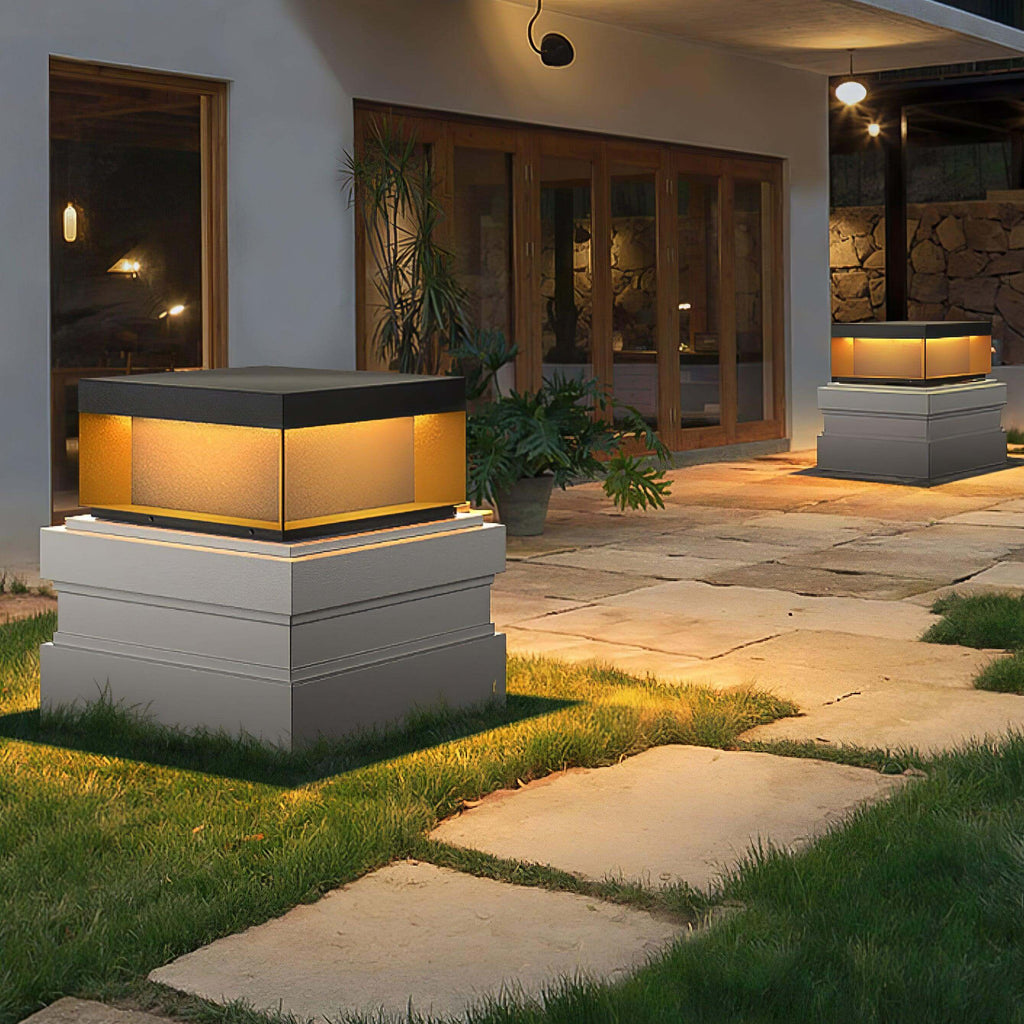 Lampe de Poste Solaire d'Extérieur - Étanche IP65