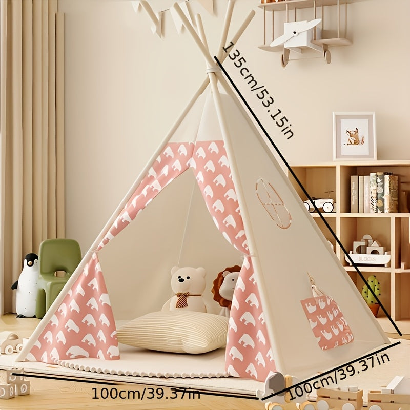 KiddieTipi Tente Tipi Multifonctionnelle - Tentes Douces pour Intérieur et Extérieur